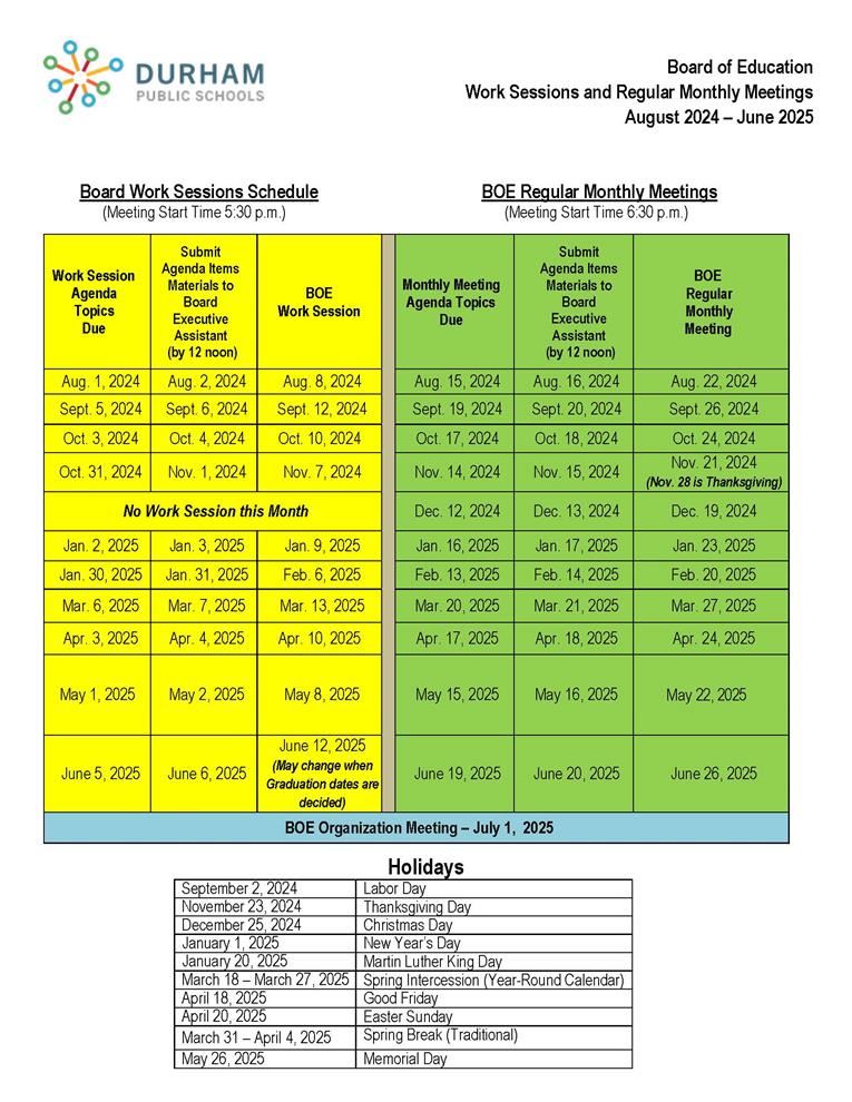 DPS Board Meetings